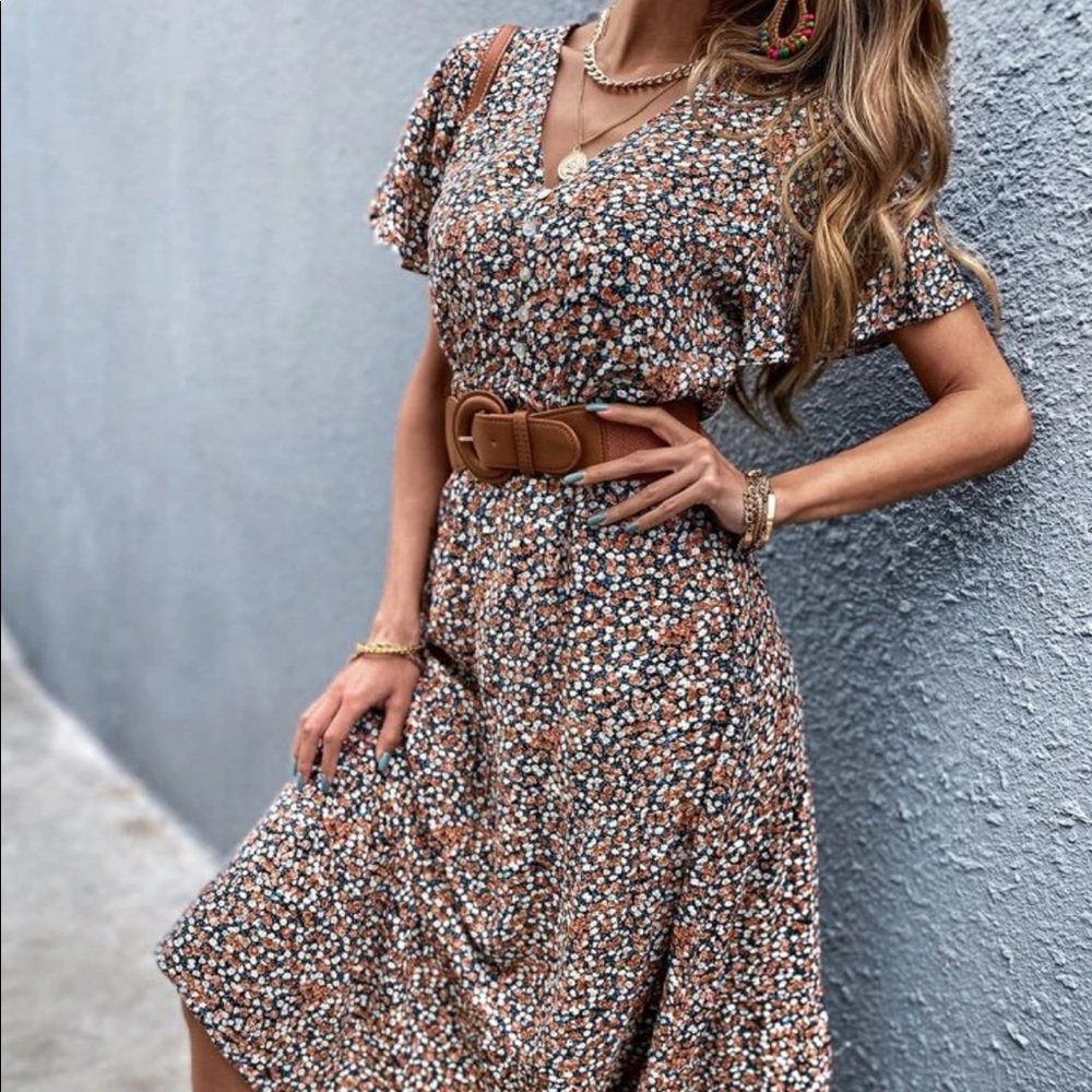 Boho floral print maxi dress - Picture 6 of 9
